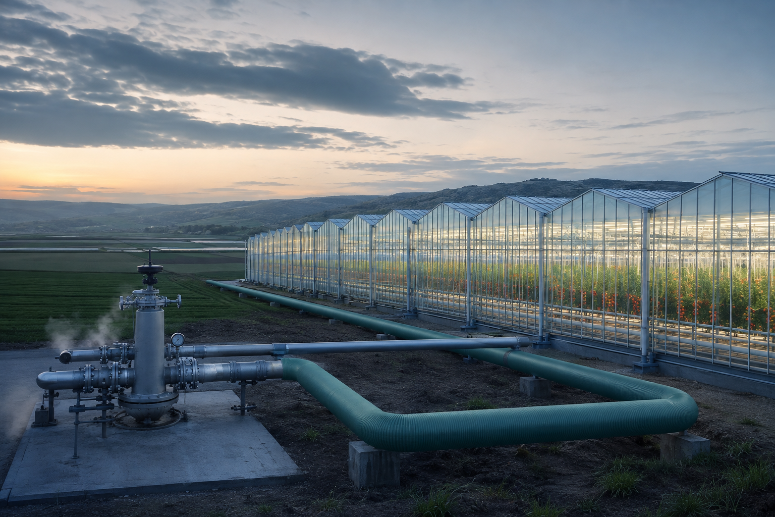 Jeotermal kuyudan modern seraya uzanan enerji altyapısı